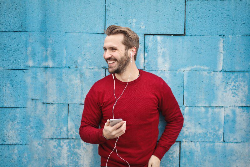 Man Enjoying Music